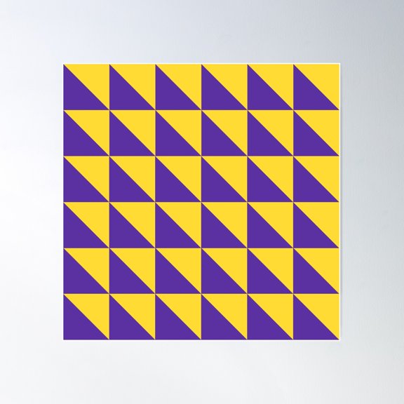 Triangle Pattern 532 Poster Wall Art, Modern Wall Decor For Living Room Bedroom, 24x24 UNFRAMED