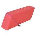 thumbnail image 1 of Triangle Pencil Case, Large Capacity Silicone Foldable Standing Pencil Pouch, Portable Vertical Desk Organizer for School Office Makeup (Red), 1 of 7