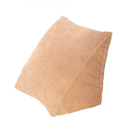Triangle Pillow Comfortable Reading Pillow With Zip Pocket Triangle Wedge Small Back Support Pillow Cushie Pillows for Office Home Bed Sofa