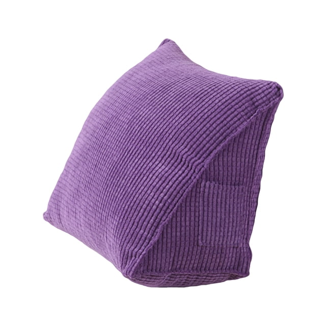 Triangle Pillow Comfortable Reading Pillow With Zip Pocket Triangle ...