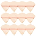 thumbnail image 1 of Triangle Powder Puff, 12 Pieces Soft Makeup Puff, Powder Puffs Made of Cotton Velour Designed for Contouring, Under Eyes and Corners, 2.76 inch Normal Size, with Strap, 1 of 5