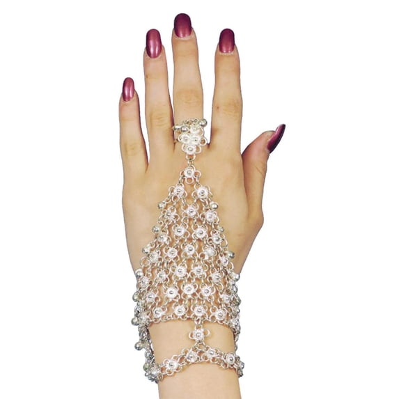 Triangle Prisoner Silver Bracelet Adult Halloween Accessory