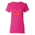 thumbnail image 1 of Triangle Pumpkin Emoticon Sarcastic Novelty Gift Idea Adult Humor Funny Women's Casual Tees, 1 of 3