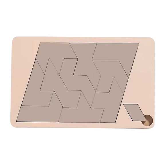 Triangle Puzzle Solving The Wooden Puzzle Irregular Shape Disappearing Triangle Design Triangulator Brain Teaser Game Crafted For All Ages