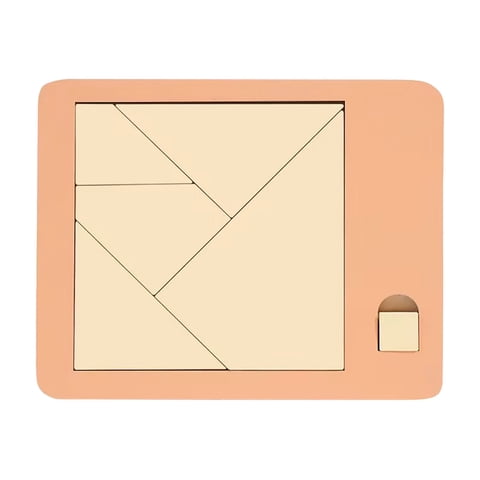 Triangle Puzzle Solving The Wooden Puzzle Irregular Shape Square Disappearing Design Triangulator Brain Teaser Game for Indoor Play