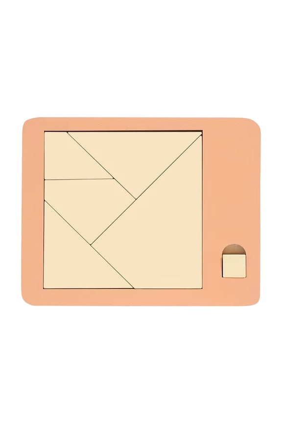 Triangle Puzzle Solving The Wooden Puzzle Irregular Shape Square Disappearing Design Triangulator Brain Teaser Game for Indoor Play