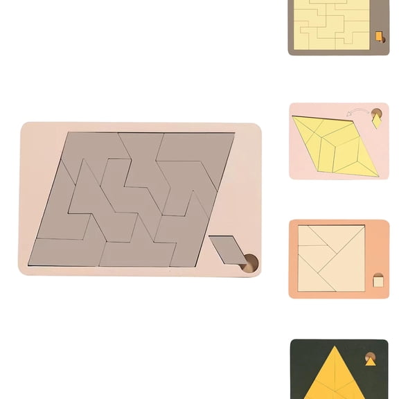Triangle Puzzle Solving The Wooden Puzzle Irregular Shape Square Disappearing Triangle Design Triangulator Brain Teaser Game for Indoor and Outdoor