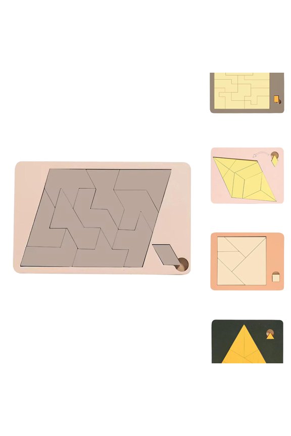 Triangle Puzzle Solving The Wooden Puzzle Irregular Shape Square Disappearing Triangle Design Triangulator Brain Teaser Game for Indoor and Outdoor