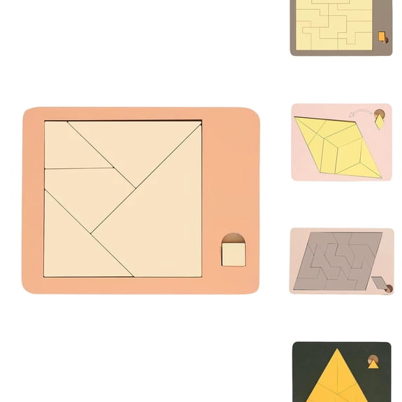 Triangle Puzzle Solving The Wooden Puzzle Irregular Shape Square Disappearing Triangle Design Triangulator Brain Teaser Game for Indoor and Outdoor