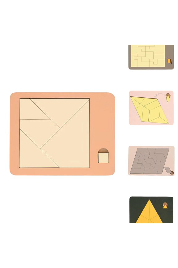 Triangle Puzzle Solving The Wooden Puzzle Irregular Shape Square Disappearing Triangle Design Triangulator Brain Teaser Game for Indoor and Outdoor