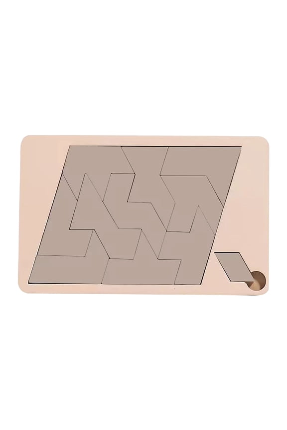Triangle Puzzle Solving The Wooden Puzzle Irregular Shape Square Disappearing Triangle Design Triangulator Brain Teaser Game