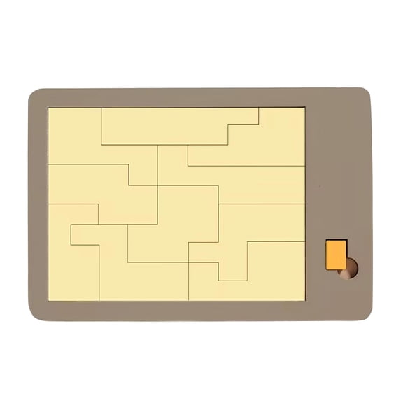 Triangulator Wooden Brain Teaser Game Challenging Geometric Puzzle for Intellectual Entertainment and Educational Development