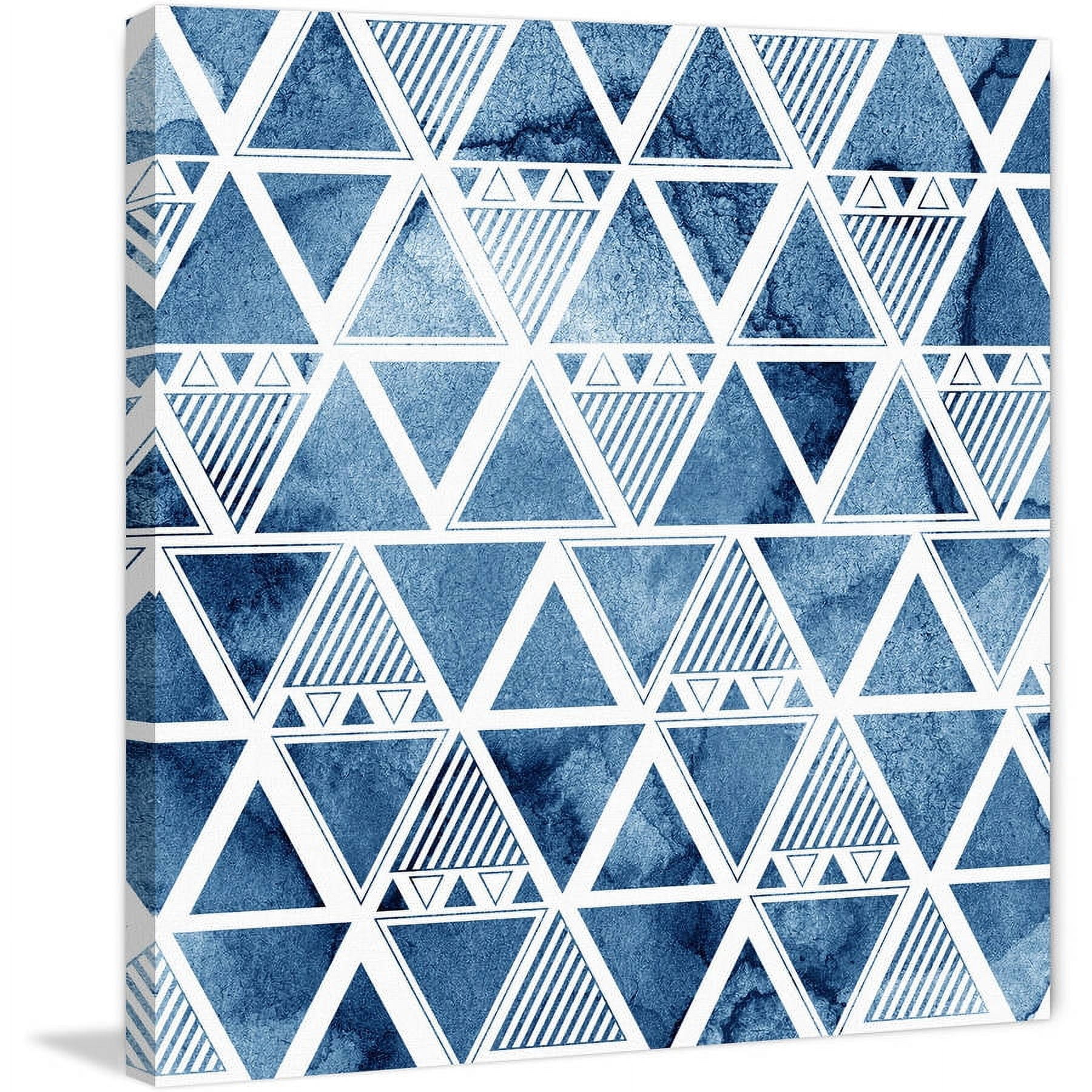 "Triangle Reflections" Painting Print on Wrapped Canvas