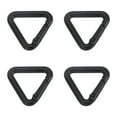 thumbnail image 1 of Triangle Ring Buckle Metal Spring Snap Clip Jump Rings Keychain Belt Fastener for DIY Purses Black 0.65", 1 of 7