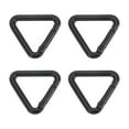 thumbnail image 1 of Triangle Ring Buckle Metal Spring Snap Clip Jump Rings Keychain Belt Fastener for DIY Purses Black 1", 1 of 7