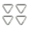 thumbnail image 1 of Triangle Ring Buckle Metal Spring Snap Clip Jump Rings Keychain Belt Fastener for DIY Purses Silver 0.78", 1 of 7