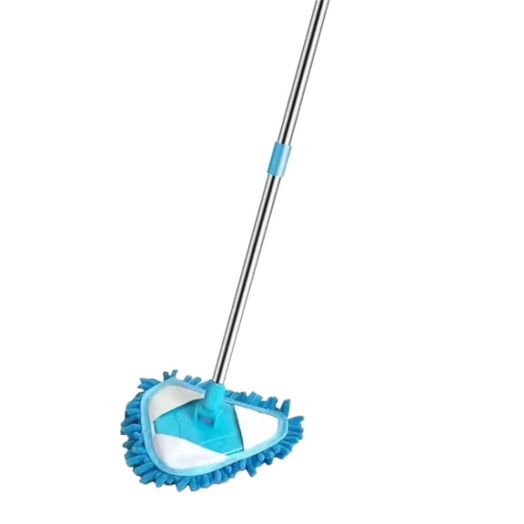 Triangle Rotating Mop Cleaning Tool,180 Degree Adjustable Floor Mop,Extendable Handle Wet Dry Mop System,Multi Surface Cleaning Mop Tool,Household Cleaning Supplies Mop,Easy Install Replace Mop
