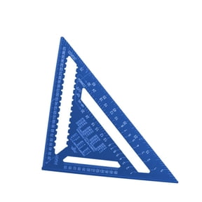 Triangle Ruler Angle Measuring Tool Metric Measurement System Aluminum Alloy Triangle Ruler Double Scale Miter Construction Rulers For Frame Roof