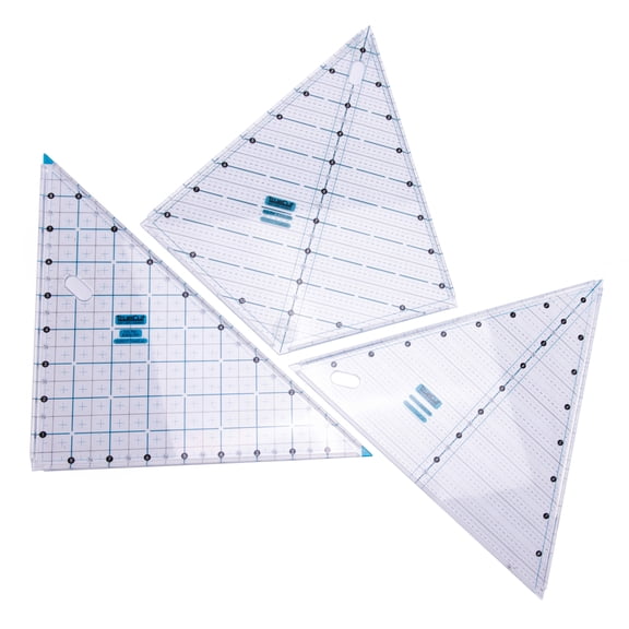 Triangle Ruler Bundle Includes Right Triangle, Kite Ruler, & Equilateral Triangle