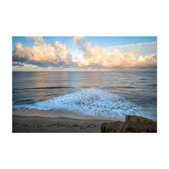 Triangle - San Diego California Photography Ocean Beach Coast Waves Scenic Landscape Sunset Unframed Wall Art Print 4 x 6 inches