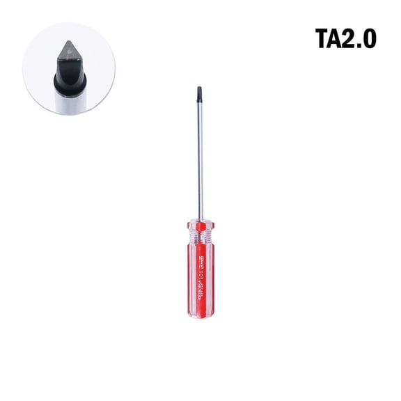 Triangle Screwdriver Set, Chrome Vanadium Steel Triangle Drive Screwdrivers for Electronics Repair, TA1.8 TA2.0 TA2.3 TA2.7 TA3.0 TA4.2 Removal Tools for Electricians and Mechanics(TA2.0)