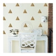 thumbnail image 1 of Triangle Self Adhesive Decals Triangles Wall Pattern Vinyl Decal Stickers Size: 4"x4" each Set of 51 - Color: Metallic Gold, 1 of 6