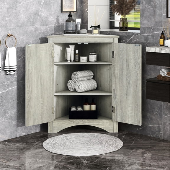 Triangle Shape, Adjustable Shelving - Adds Storage to Small Spaces in Home