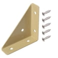thumbnail image 1 of Triangle Shelf Brackets,Heavy Duty Gusset Joints With Screws,Trapezi Corner Code,Bracket Corner Brace Bracket Fasteners for Furniture/Bookshelf/Bed/Table/Cabinet/Desk Stabilization(brown), 1 of 9