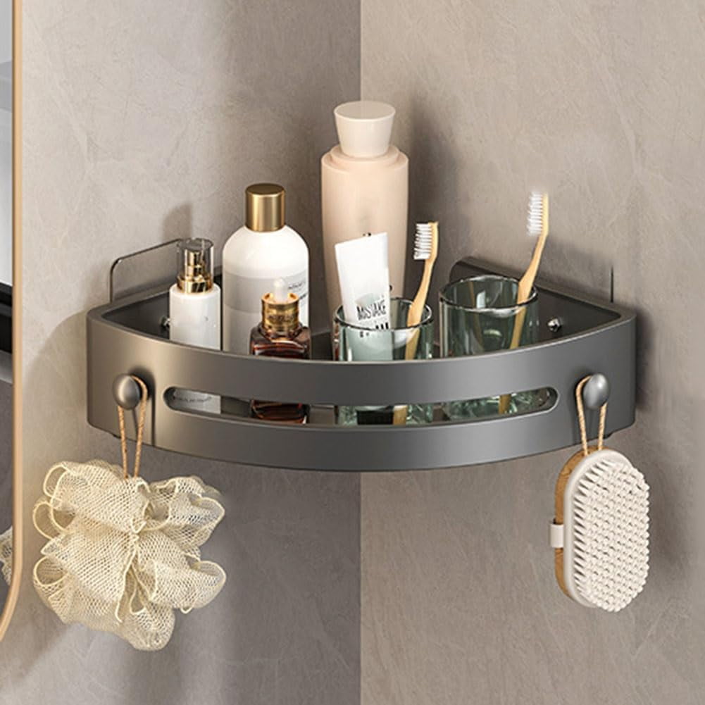 Triangle Shower Shelf, 3 Pack Triangle Shower Caddy, Plastic Corner ...