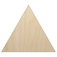thumbnail image 1 of Triangle Solid Wood Shape Unfinished Piece Cutout Craft DIY Projects - 4.70 Inch Size - 1/4 Inch Thick, 1 of 7