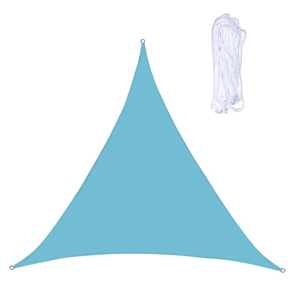 Triangle Sun Shade Sail, 8'x8'x8', Sand UV Block Sunshade Cloth, for Backyard Yard Deck Patio Garden Outdoor Activities and Facility