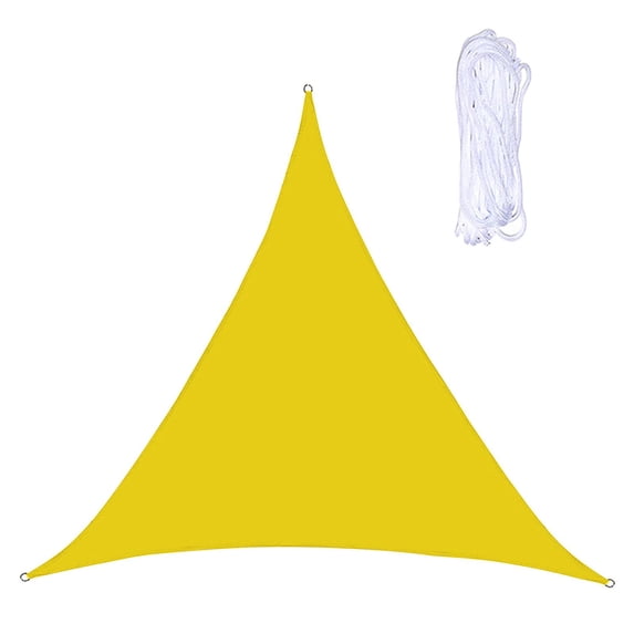 Triangle Sun Shade Sail, 8'x8'x8', Sand UV Block Sunshade Cloth, for Backyard Yard Deck Patio Garden Outdoor Activities and Facility