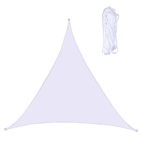 Triangle Sun Shade Sail, 8'x8'x8', Sand UV Block Sunshade Cloth, for Backyard Yard Deck Patio Garden Outdoor Activities and Facility