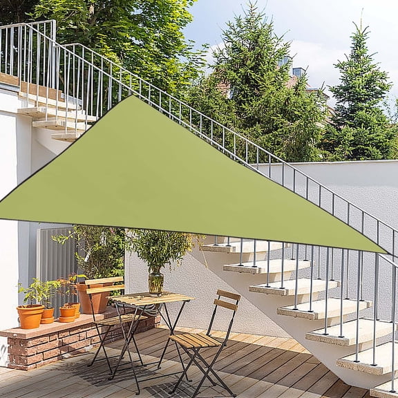 Triangle Sun Shade Sail Canopy Sand for Patio Garden Yard Deck Pergola(Army Green)
