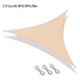 thumbnail image 1 of Triangle Sun Shade Sail Curved   Canopy Sails Permeable for Patio Garden Yard Deck Pergola, 1 of 7