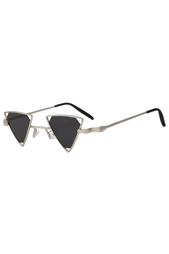 Triangle Sunglasses - Silver Frame / Smoke Lens