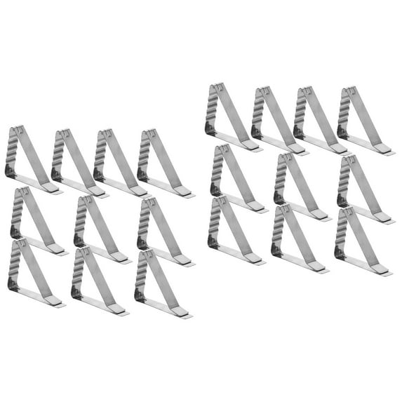 Triangle Tablecloth Clip Clips for Picnic Tables 20 PCS Cover Elasticity 430 Stainless Steel Outdoors