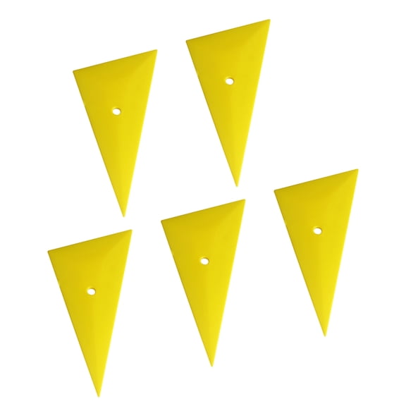 Triangle Tint Scraper Set for Car Window Film, 5 Pcs Flexible ABS Squeegee Tools for Corner Tucking, PPF Wrap Film and Trim Detail Work