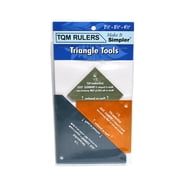 Triangle Tool 2-1/2 Inch, 3-1/2 Inch and 4-1/2 Inch Rulers