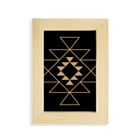 Triangle Totem Geometry Symbol Desktop Display Photo Frame Picture Art Painting 5x7 inch