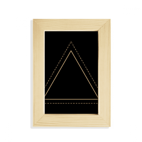 Triangle Totem Pattern Geometry Desktop Display Photo Frame Picture Art Painting 5x7 inch