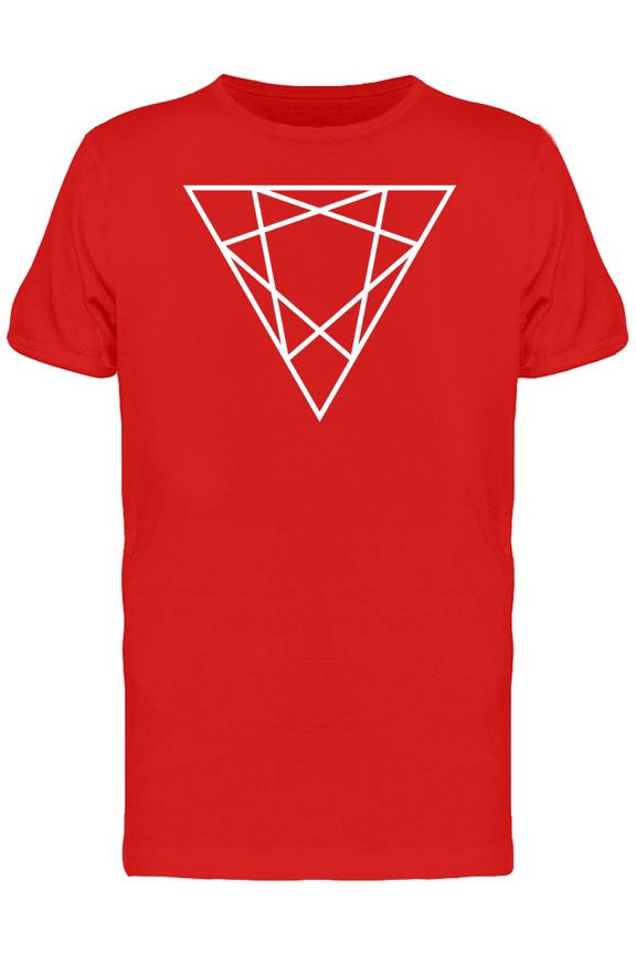 Triangle Upside Down Lines T-Shirt Men -Image by Shutterstock, Male Medium