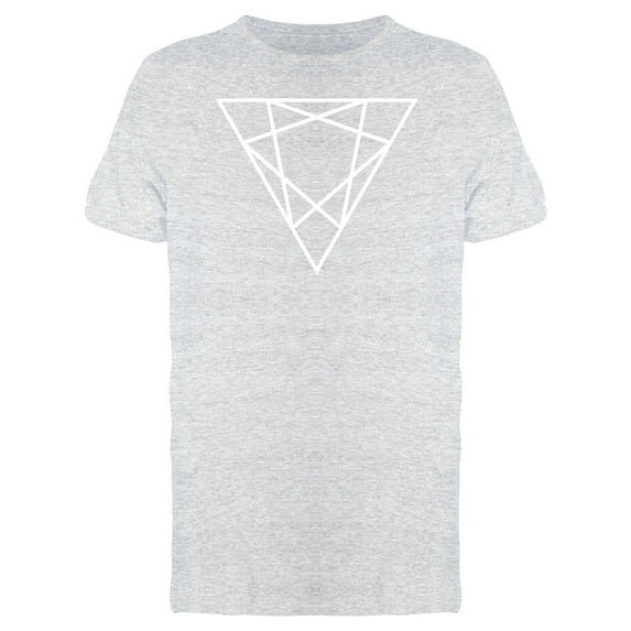 Triangle Upside Down Lines T-Shirt Men -Image by Shutterstock, Male Medium