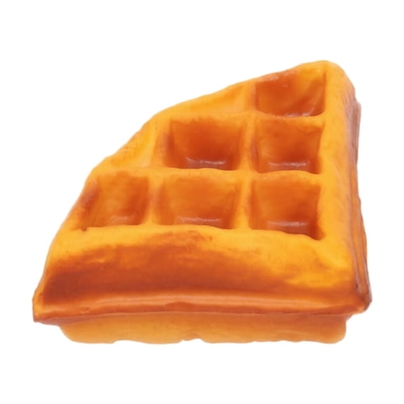 Triangle Waffle Cake Squishy Toy, Realistic Food Shape Fidget Toy, Slow Rising Squeeze Toy 1Pcs, Simulation Slice Waffle Pastry Model, Party Favors, Birthdays & Stocking Stuffers