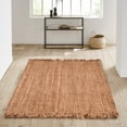 thumbnail image 1 of Triangle Weavers Natural Fiber Jute Rug 3'x5', Farmhouse Rug with Tassels for Living Room, 1 of 6