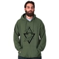 thumbnail image 1 of Triangle Whale Symbolic Spirit Animal Unisex Plus Fleece Graphic Hoodie Brisco Brands 2X, 1 of 5