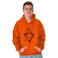 thumbnail image 1 of Triangle Whale Symbolic Spirit Animal Unisex Plus Fleece Graphic Hoodie Brisco Brands 2X, 1 of 5