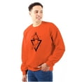 thumbnail image 1 of Triangle Whale Symbolic Spirit Animal Unisex Plus Fleece Graphic Sweatshirt Brisco Brands 2X, 1 of 5