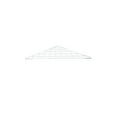 thumbnail image 1 of SSWBasics Triangle White Wire Grid Shelf -  24"x 24" x 32, 1 of 1