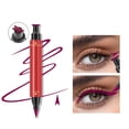 thumbnail image 1 of Triangle Wing Stamp Eyeliner Pen - Shade #4 Purple - Triangle Wing Seal Eyeliner Pen Tube Oil Proof Non Dizzy Makeup Double Head Eyeliner Liquid Pen, 1 Triangle Wing Stamp Eyeliner Makeup Organizers, 1 of 9